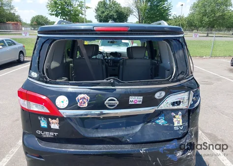 2014 Nissan Quest Sv из США, поврежденный, VIN JN8AE2KPXE9108418